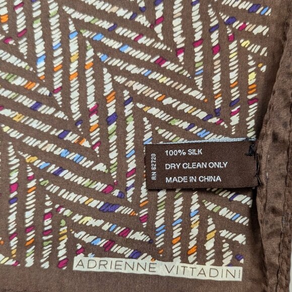 V. Adrienne Vittadini 100% Silk Scarf - Picture 6 of 6